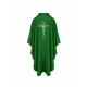 Chasuble with a cross - green