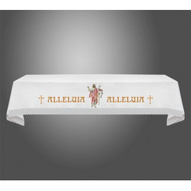 Easter altar tablecloth - Alleluia + Christ (4)
