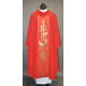 Chasuble with Eucharistic symbols - red