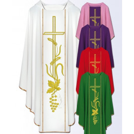 Chasuble with computer-embroidered belt (623)
