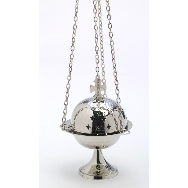 Nickel-plated thurible - 15 cm