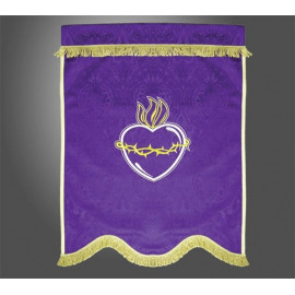 Funeral banner - Heart in the crown