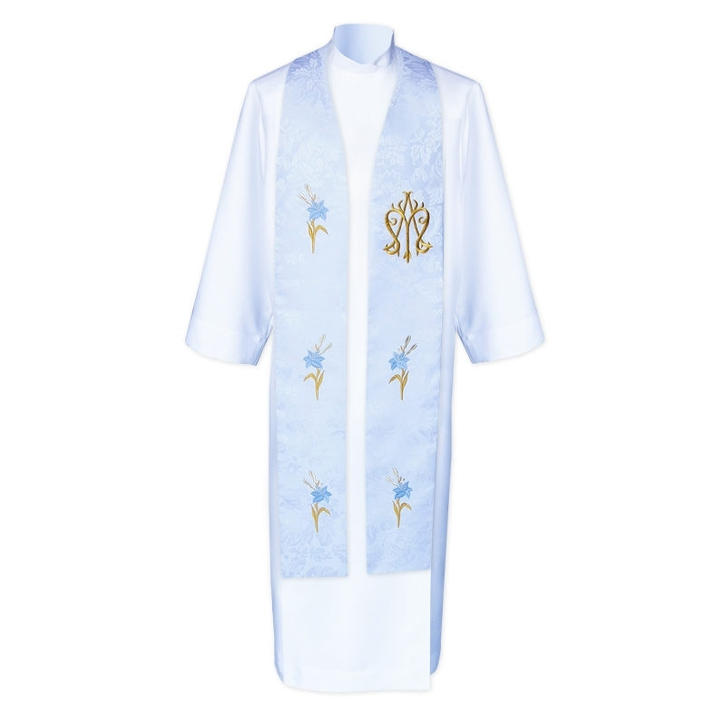 Stole Priest Marian - embroidered (4)
