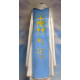Embroidered chasuble - MB Immaculate with inscription - wide belt
