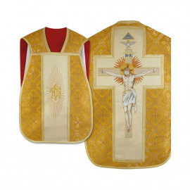 Roman embroidered chasuble - Christ on the cross (20)