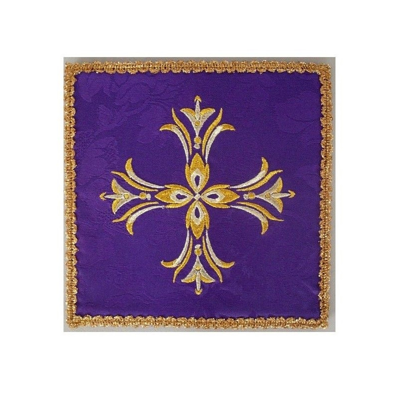 Purple embroidered pall - decorative embroidery