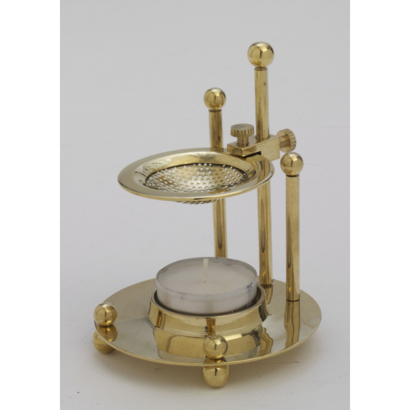 Brass incense burner with regulation