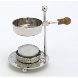 Nickel-plated incense burner