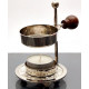 Nickel-plated incense burner