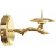 Brass wall sconce for candle light - small