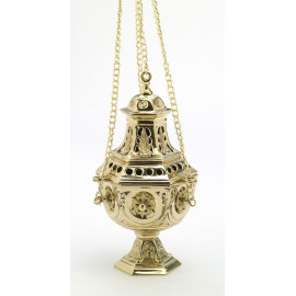 Solid brass thurible - 27 cm