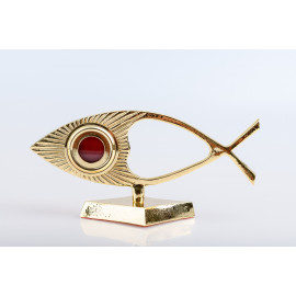 Gold-plated reliquary Fish - 22 cm (22)