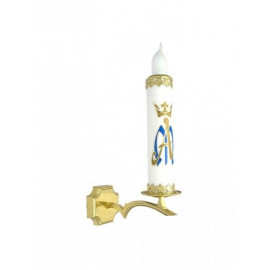 Electric brass wall sconce - 40 cm