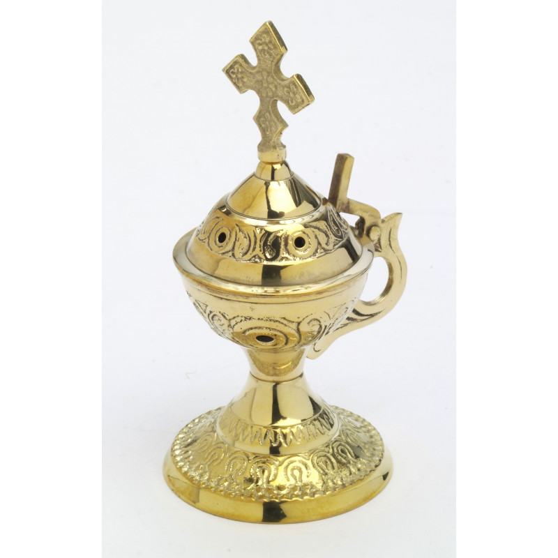 Byzantine style brass incense burner