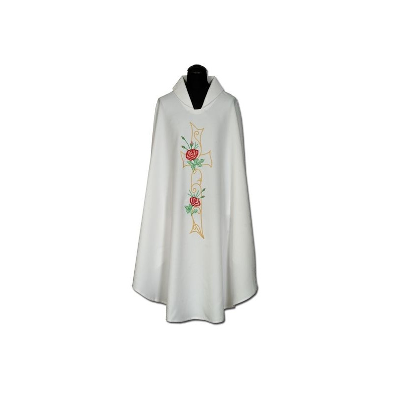 Chasuble embroidered with roses