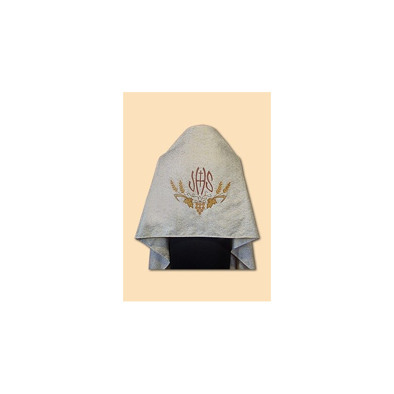 Embroidered veil - brocade fabric (12)