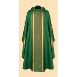 Chasuble fabric flowing gold green (44A)