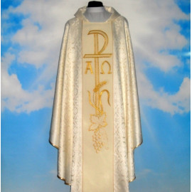 Chasuble with computer-embroidered belt (630)