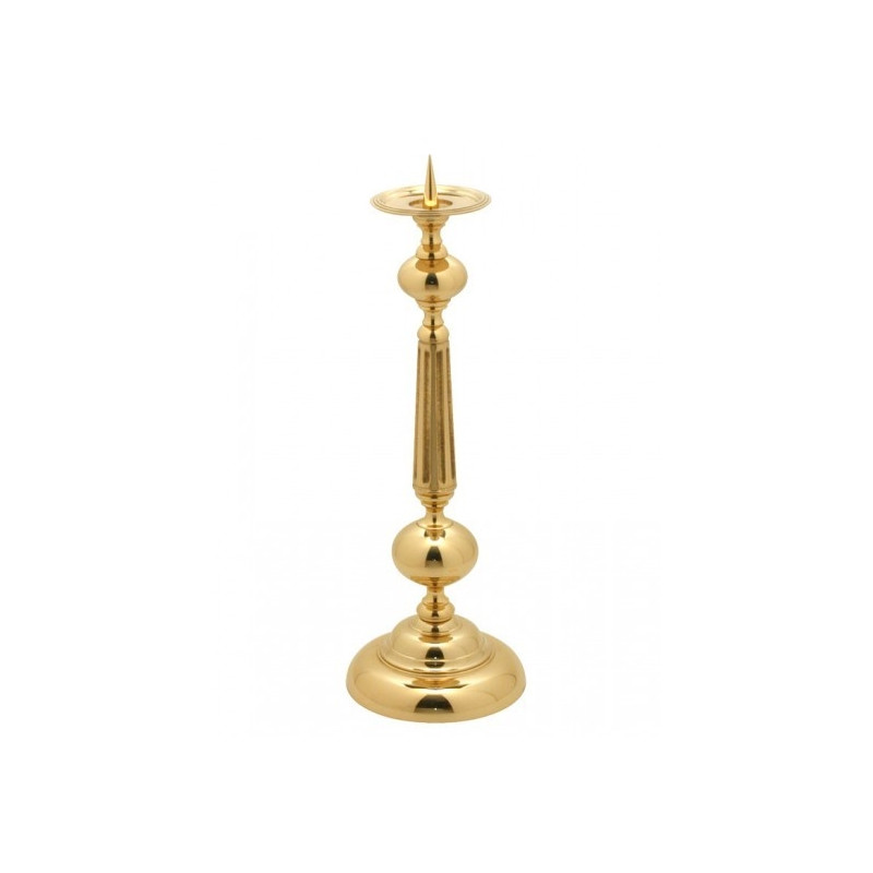 BRASS CANDLESTICK TYPE ACOLYTE (19)
