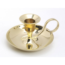 Brass candlestick for slim candle - 5 cm