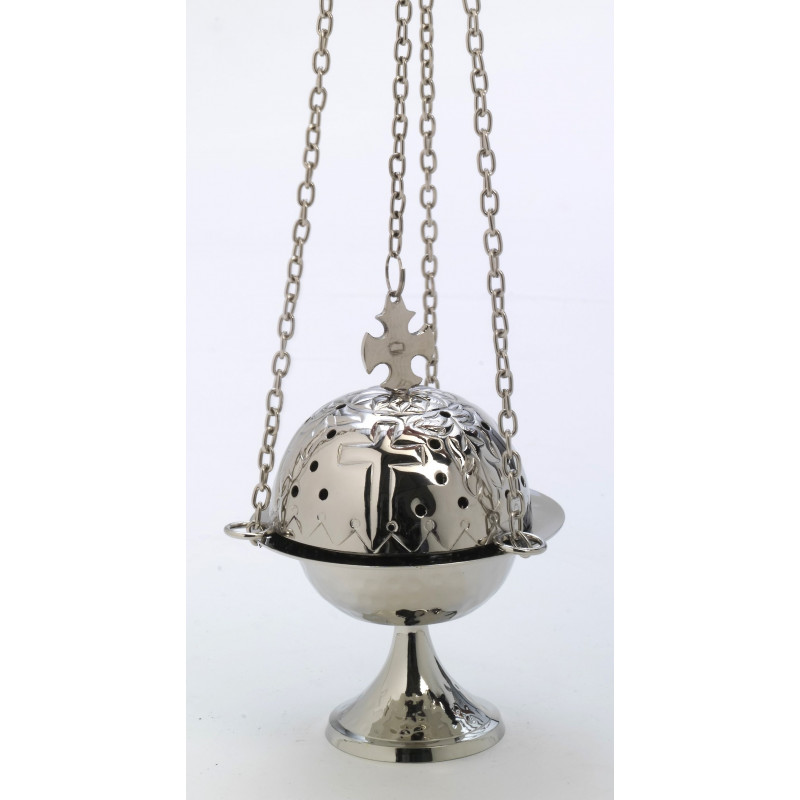 Nickel-plated thurible - 16 cm