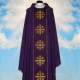Chasuble of Jerusalem Crosses with computerized embroidered belt (653)