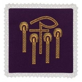 Chalice violet pall - P + candles Embroidery (1)