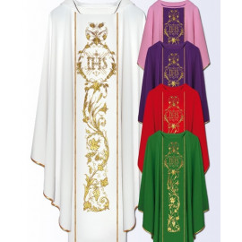 Chasuble with computer-embroidered belt (631)