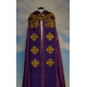 Embroidered cope - IHS (liturgical colours) - rosette