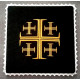 Chalice black pall - the Jerusalem Cross  (1)