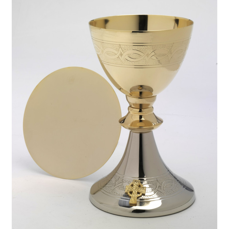 Chalice gold/silver-plated 20 cm (8)