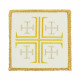 White embroidered pall - Jerusalem Cross