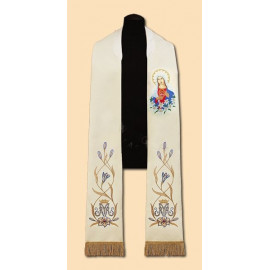 Embroidered stole Heart of the Mother of God (38)