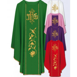 Chasuble with computer-embroidered belt (624)