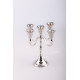 Candlestick for 5 lean candles - nickel plated - 18 cm