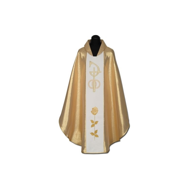 Gold embroidered wedding chasuble