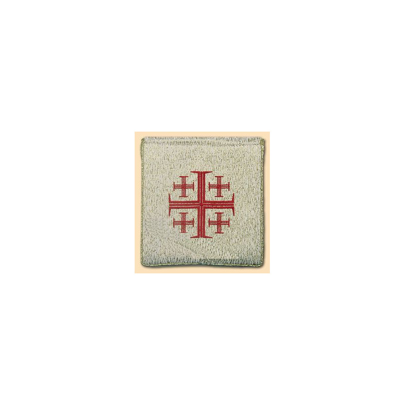 Burse to ailing - red Jerusalem cross , gold color (29)