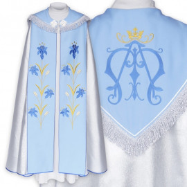 Marian liturgical cope - embroidered (3)