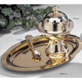 Set of boat + tray (gold)