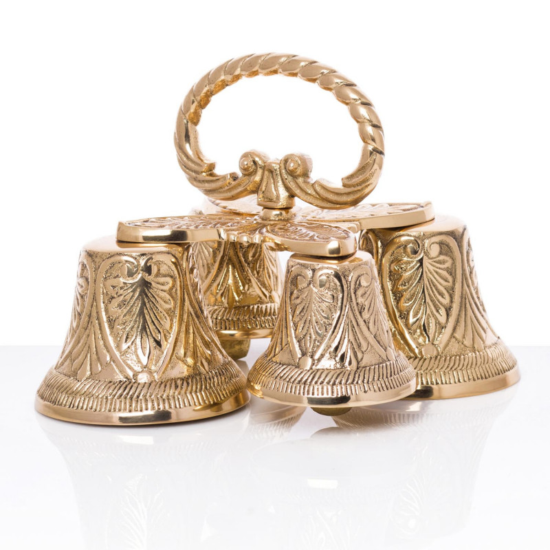 Altar Bells - polished brass - 4 tons (16) - Best Catholic Shop