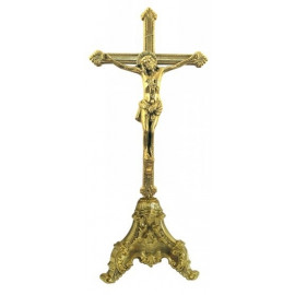 Brass altar cross 55 cm