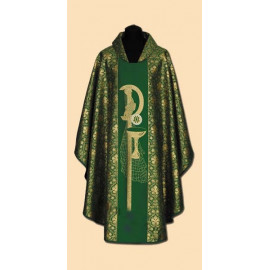 Green chasuble + gold ornament (51A)