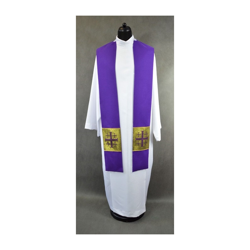 Violet stole with crosses