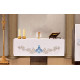 Altar tablecloth - embroidered Marian symbol + Lilies