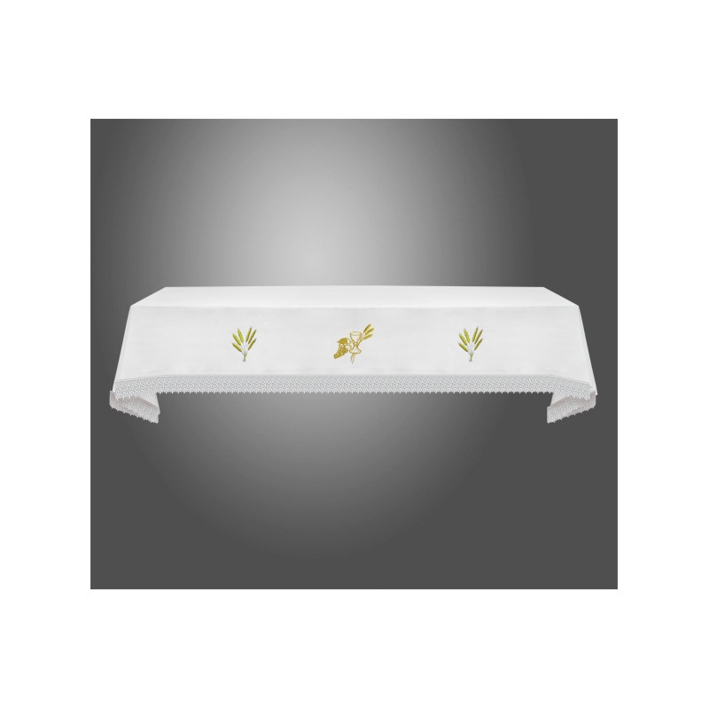 Embroidered altar tablecloth - Chalice, ears
