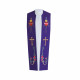 Embroidered priest stole - heart, cross (cotton)