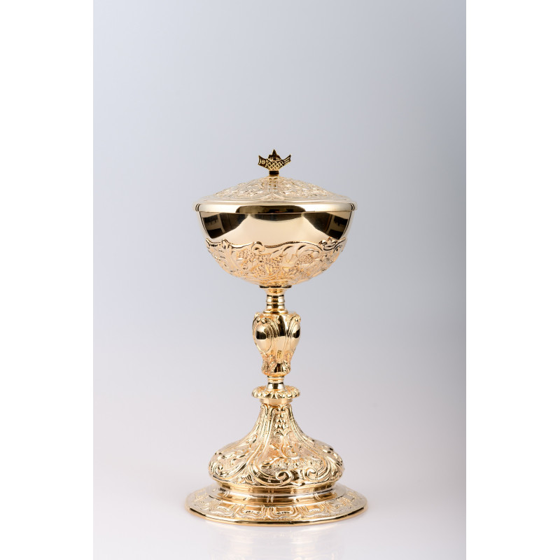 Ciborium, brass, gold plated - 27 cm (33)