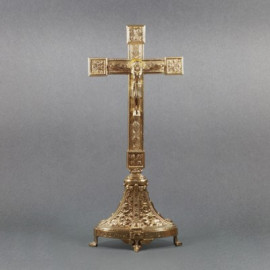 Altar cross, brass, standing 53 cm high