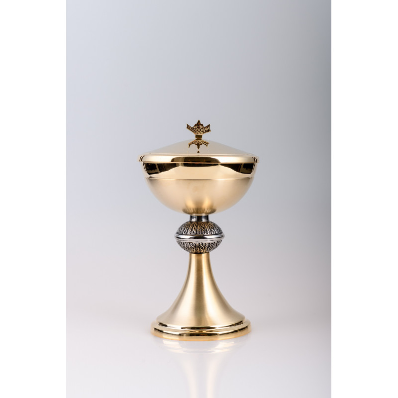 Ciborium, brass, gold plated - 22 cm (31)