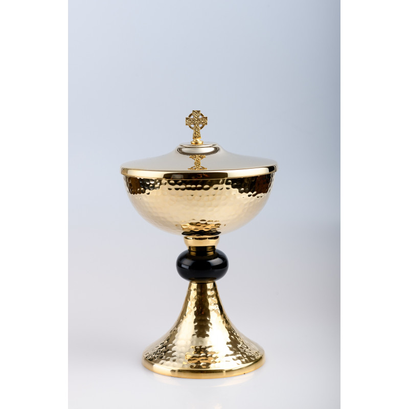 Ciborium, brass, gold plated - 24 cm (61)